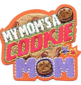 Advantage Emblem & Screen Prnt My Mom's a Cookie Mom Fun Patch