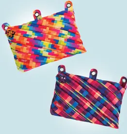 ZIPIT ZIPIT Pixel 3-Ring Zip-Around Pencil Case Assorted