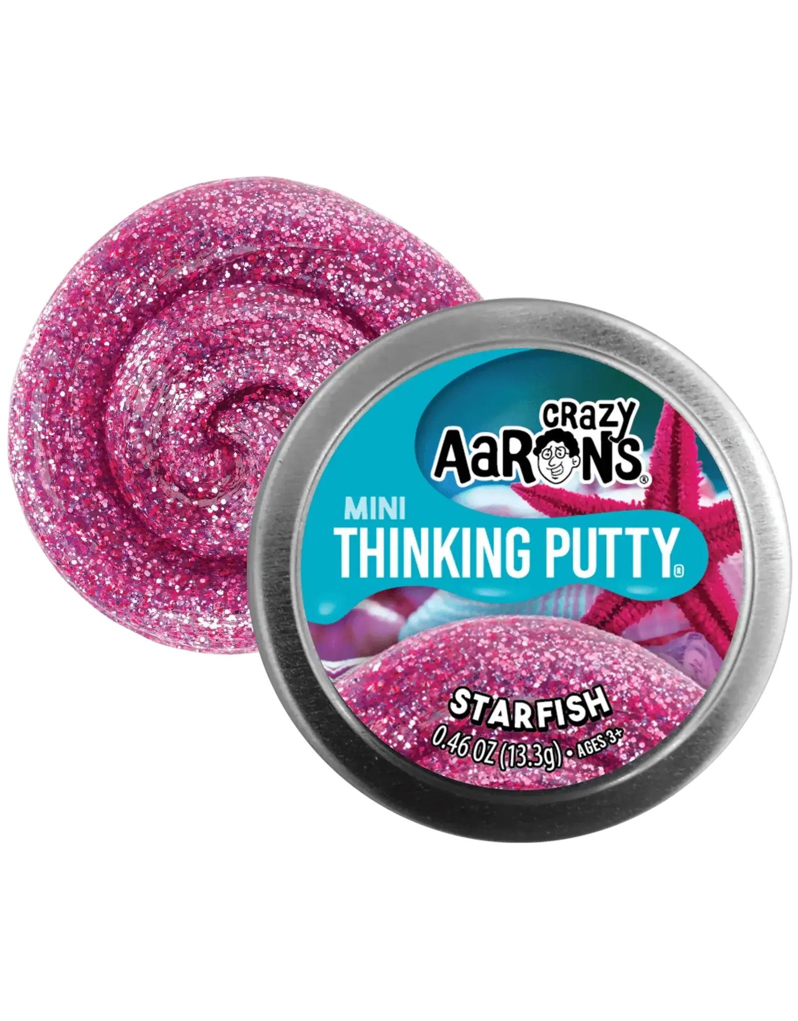 Crazy Aarons Mini Star Fish - 2" Thinking Putty Tin