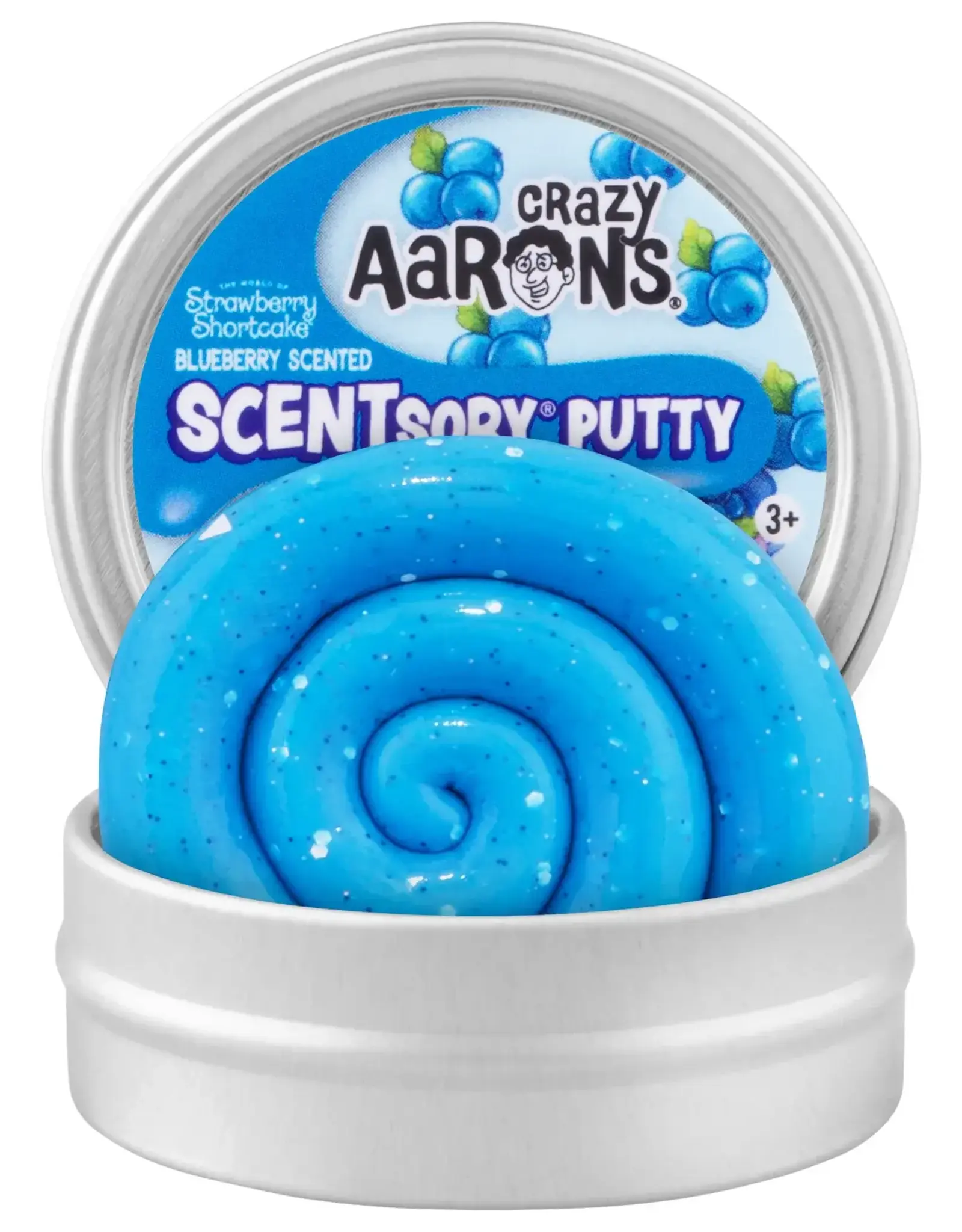 Crazy Aarons Mini Blueberry Muffin - 2" Thinking Putty Tin