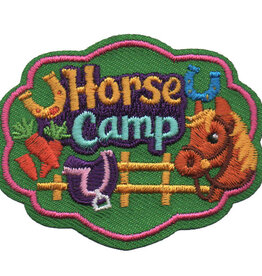 Horse Camp w/Carrot & Saddle Fun Patch