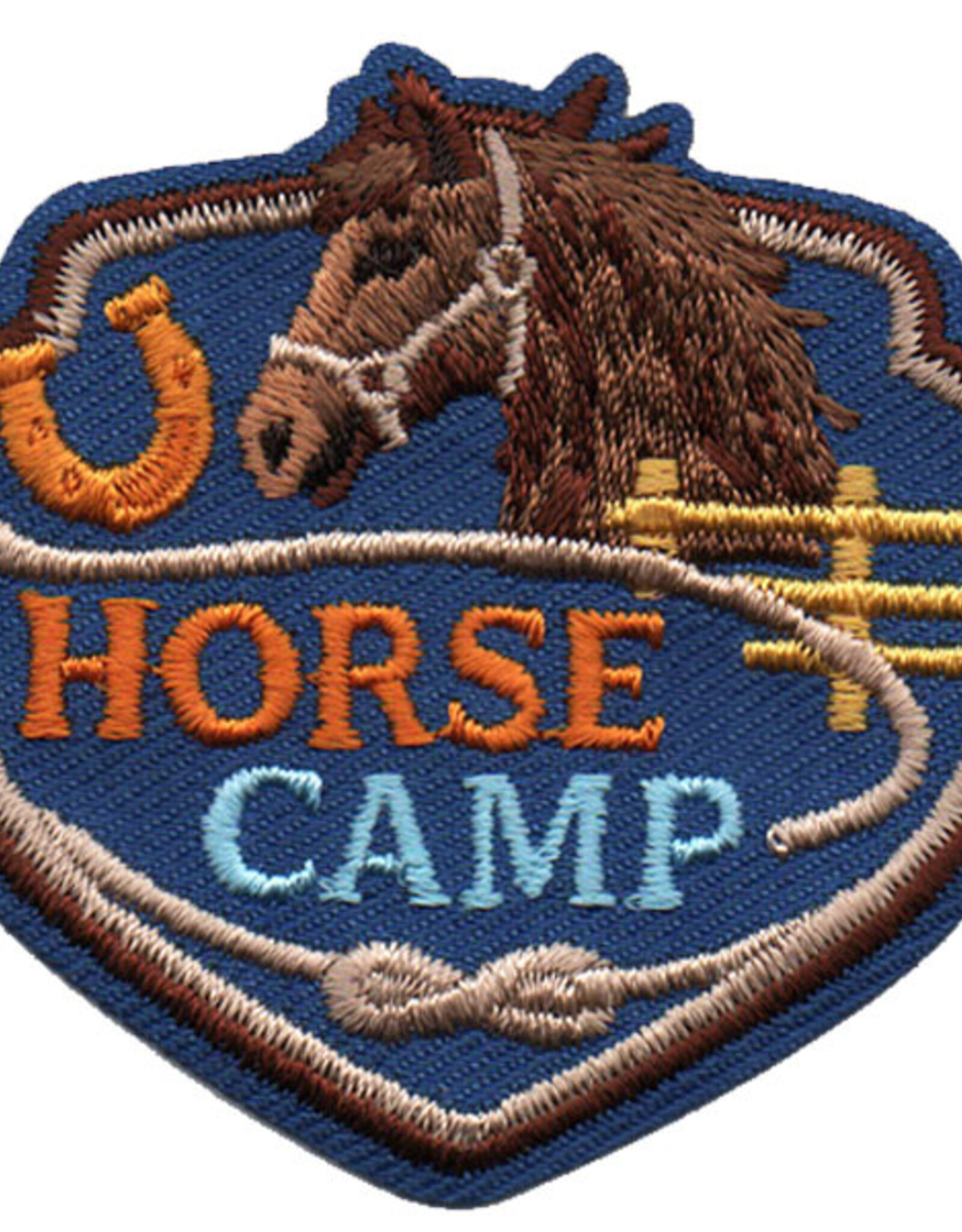 Horse Camp w/ Horseshoe and Rope Fun Patch