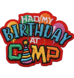 Had My Birthday At Camp Fun Patch