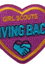 GSUSA Girl Scouts Give Back / Purple Heart Fun Patch