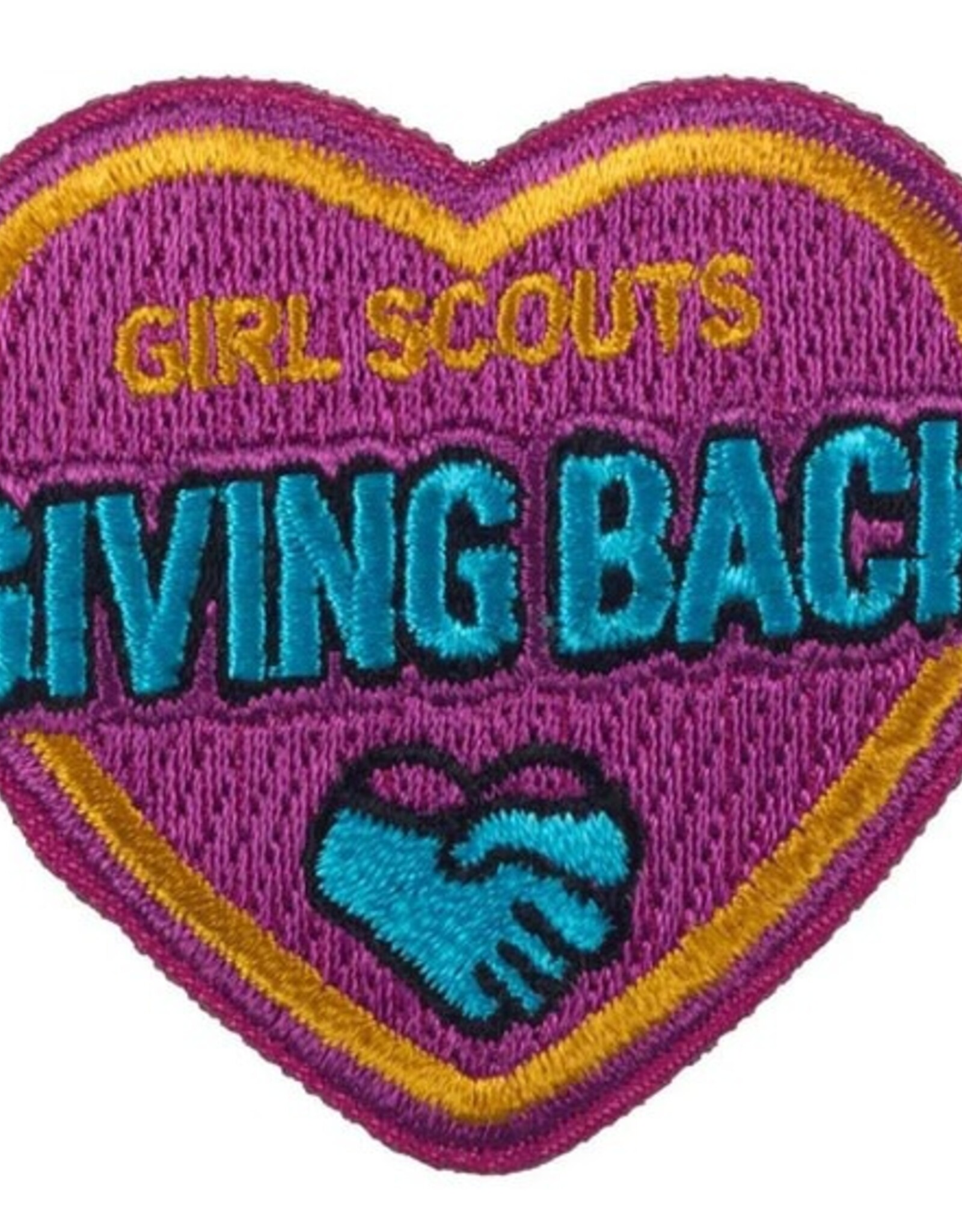 GSUSA Girl Scouts Give Back / Purple Heart Fun Patch
