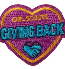GSUSA Girl Scouts Give Back / Purple Heart Fun Patch