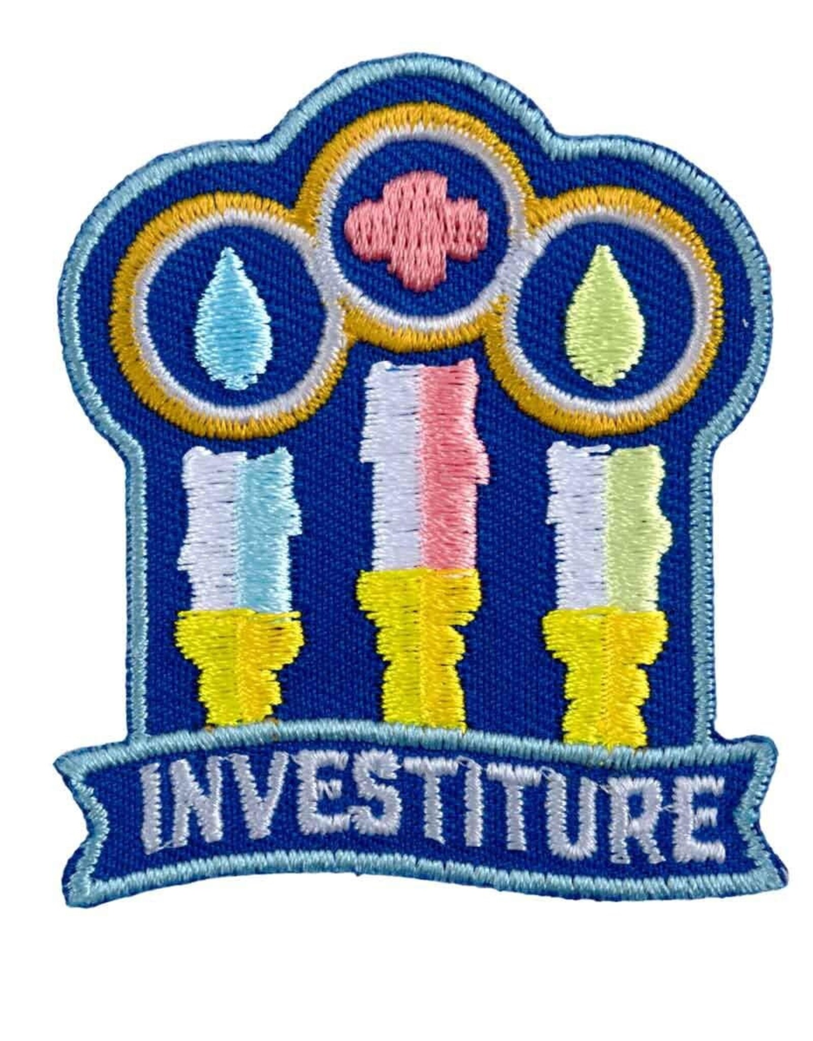 GS Investiture Candles Iron-On Patch