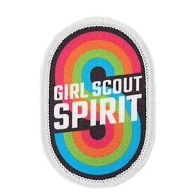 GSUSA Girl Scout Spirit Retro Fun Patch