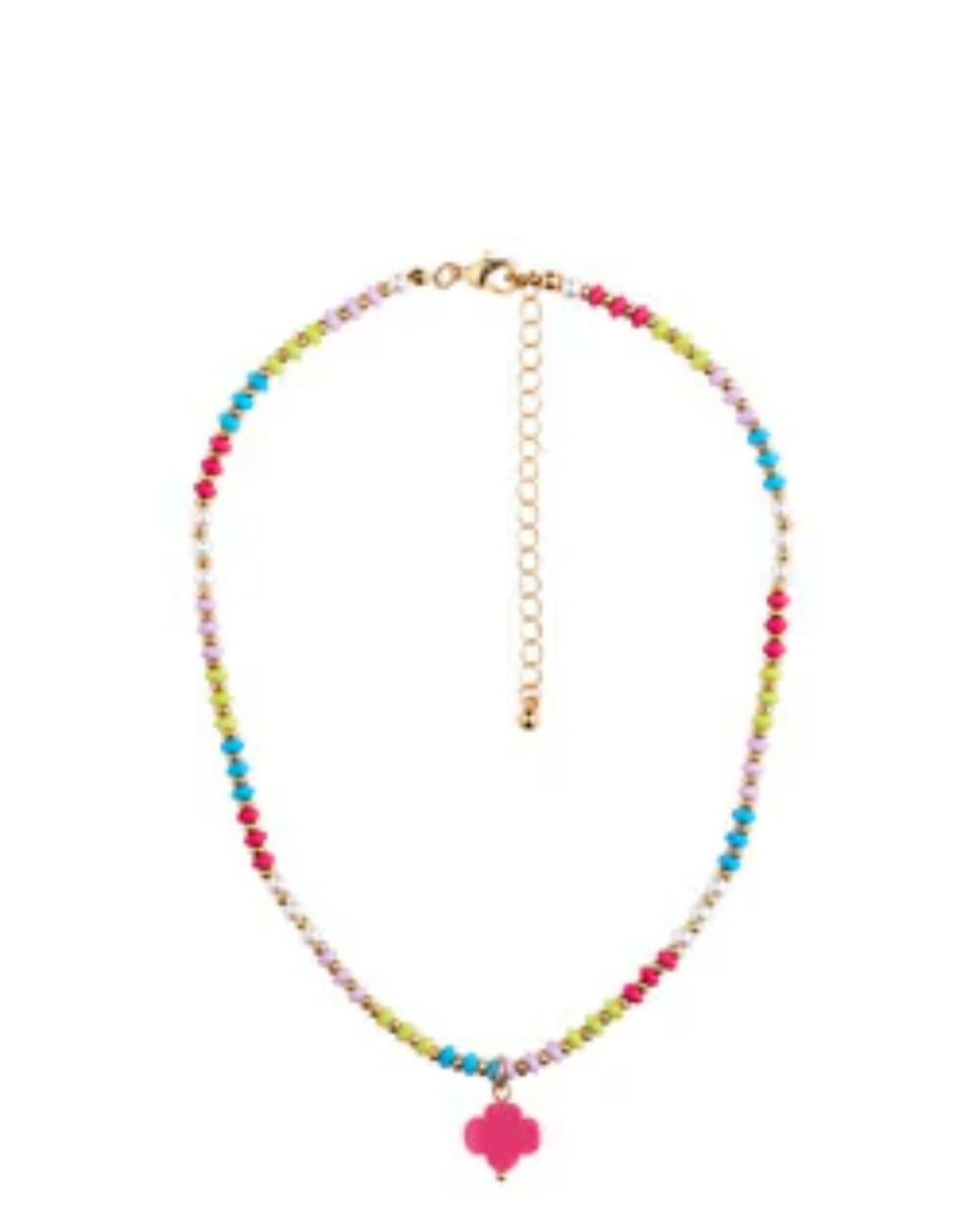 Trefoil Gum Drop Necklace