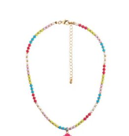 Trefoil Gum Drop Necklace