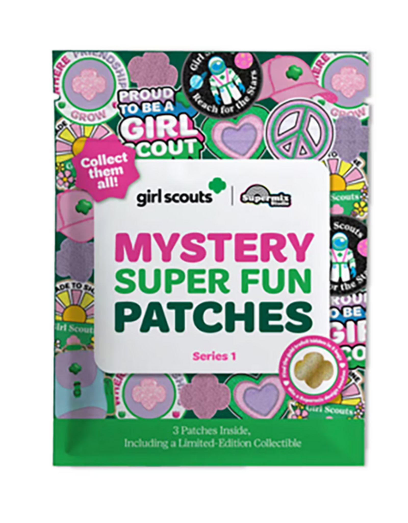 GSUSA Girl Scouts x Supermix Studio Mystery Super Fun Patch Set/3