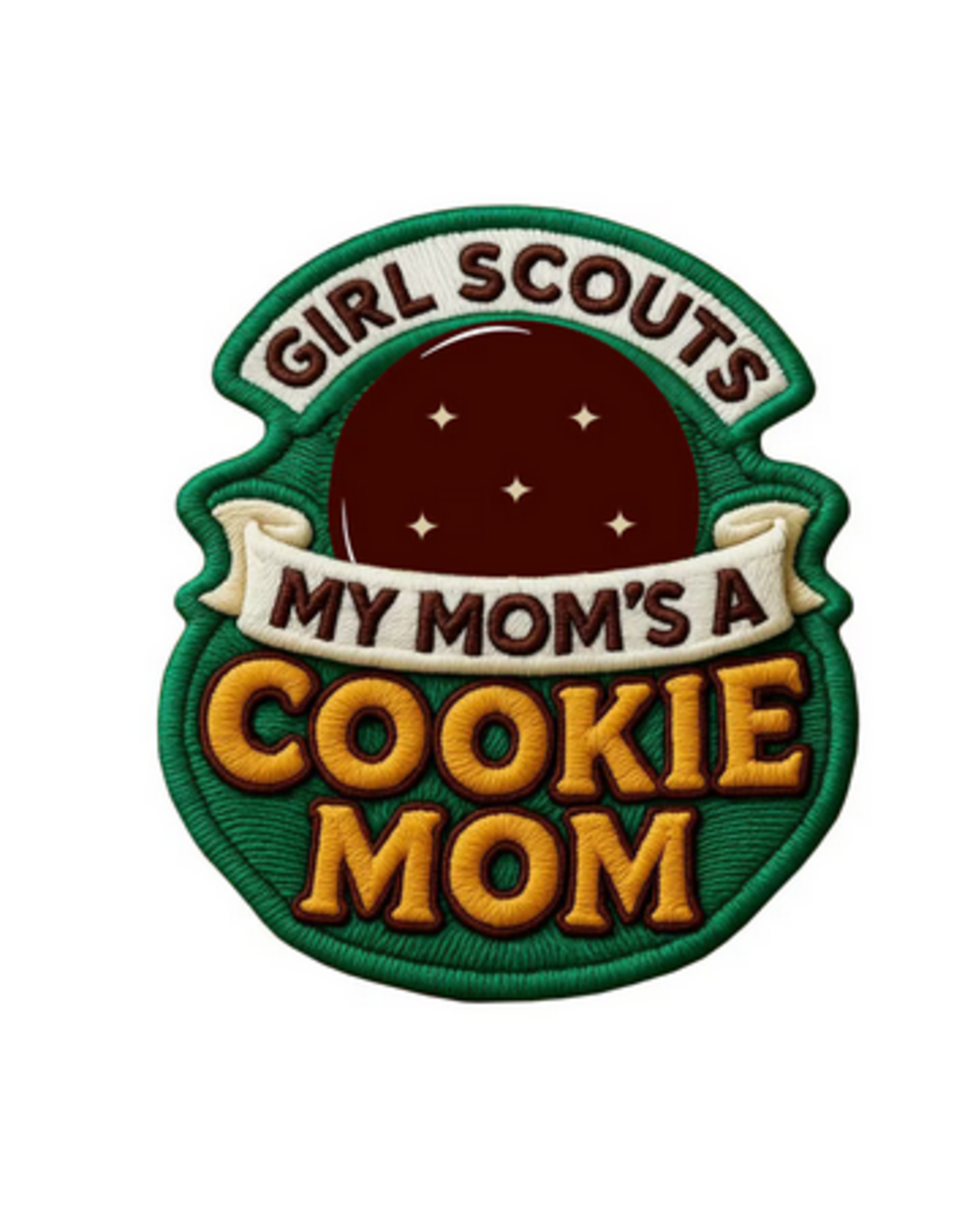 Cookie Mom Thin Mint Iron-On Fun Patch