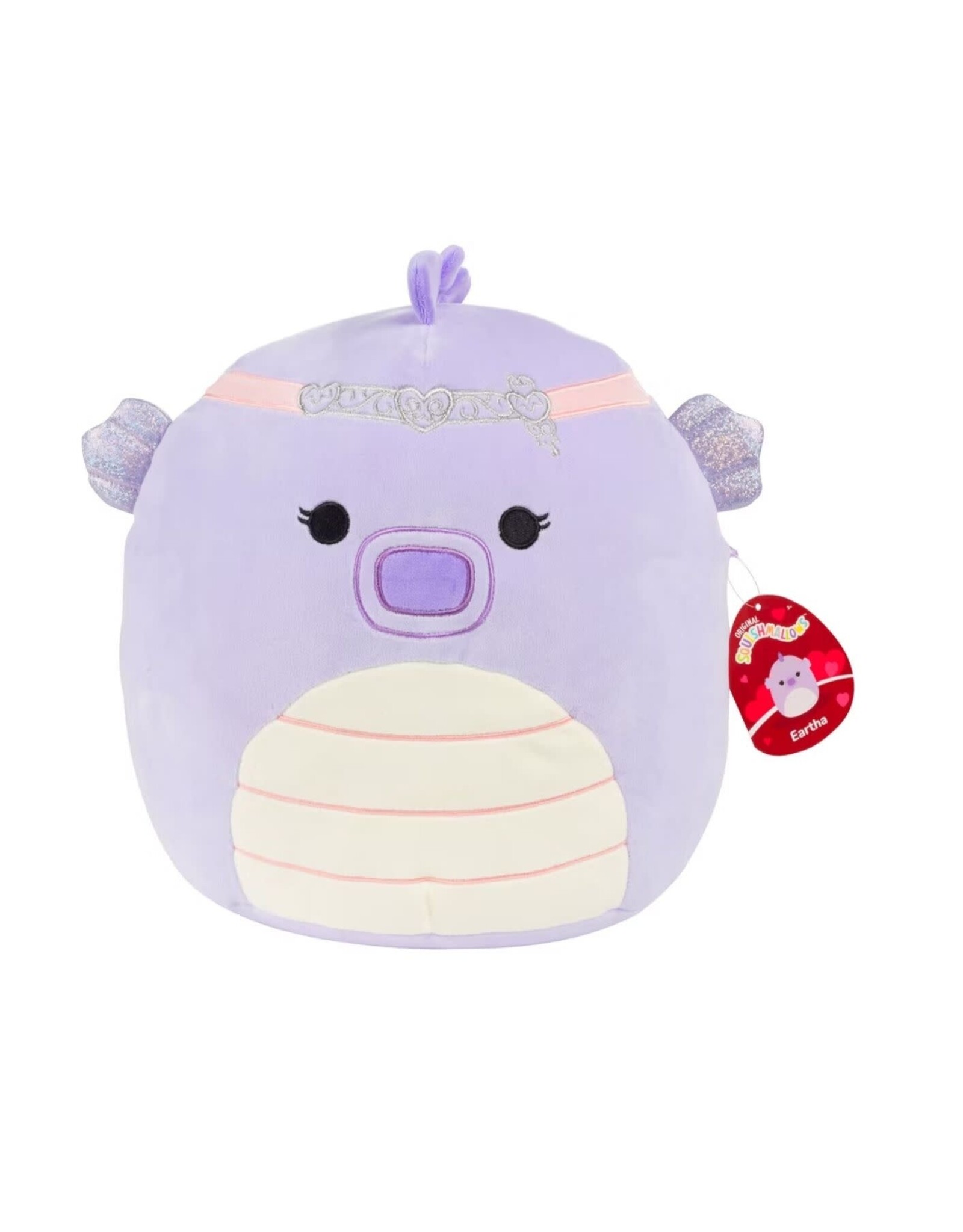 Squishmallow 12" Eartha The Purple Seahorse Plush