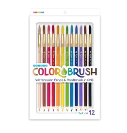 Colorbrush Set/12 Watercolor Brush & Pencil Combos