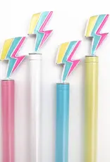Assorted Lightning Bolt Enamel Charm Pen Assorted