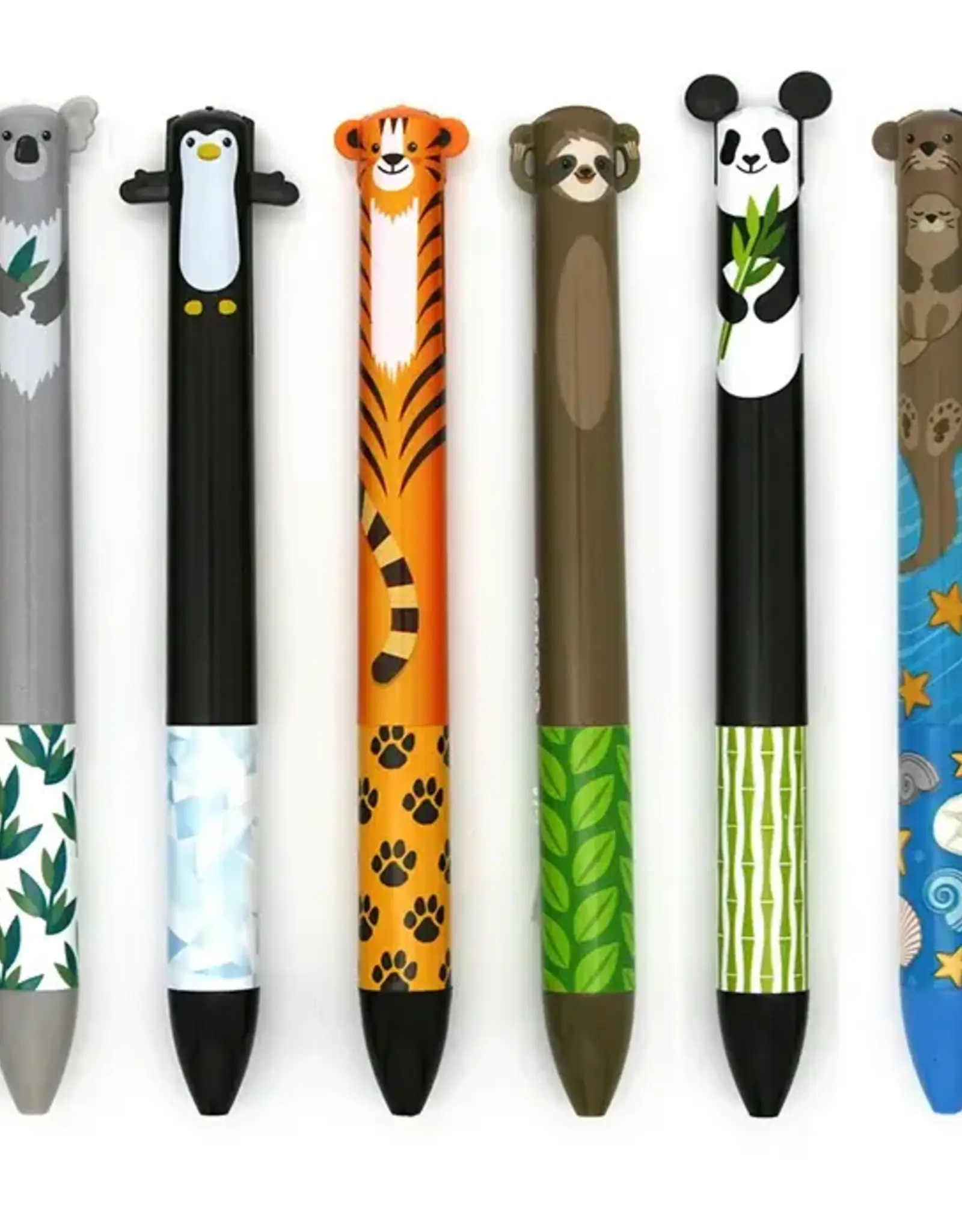 Assorted Cute Creatures Twice as Nice 2-Color Pen Assorted