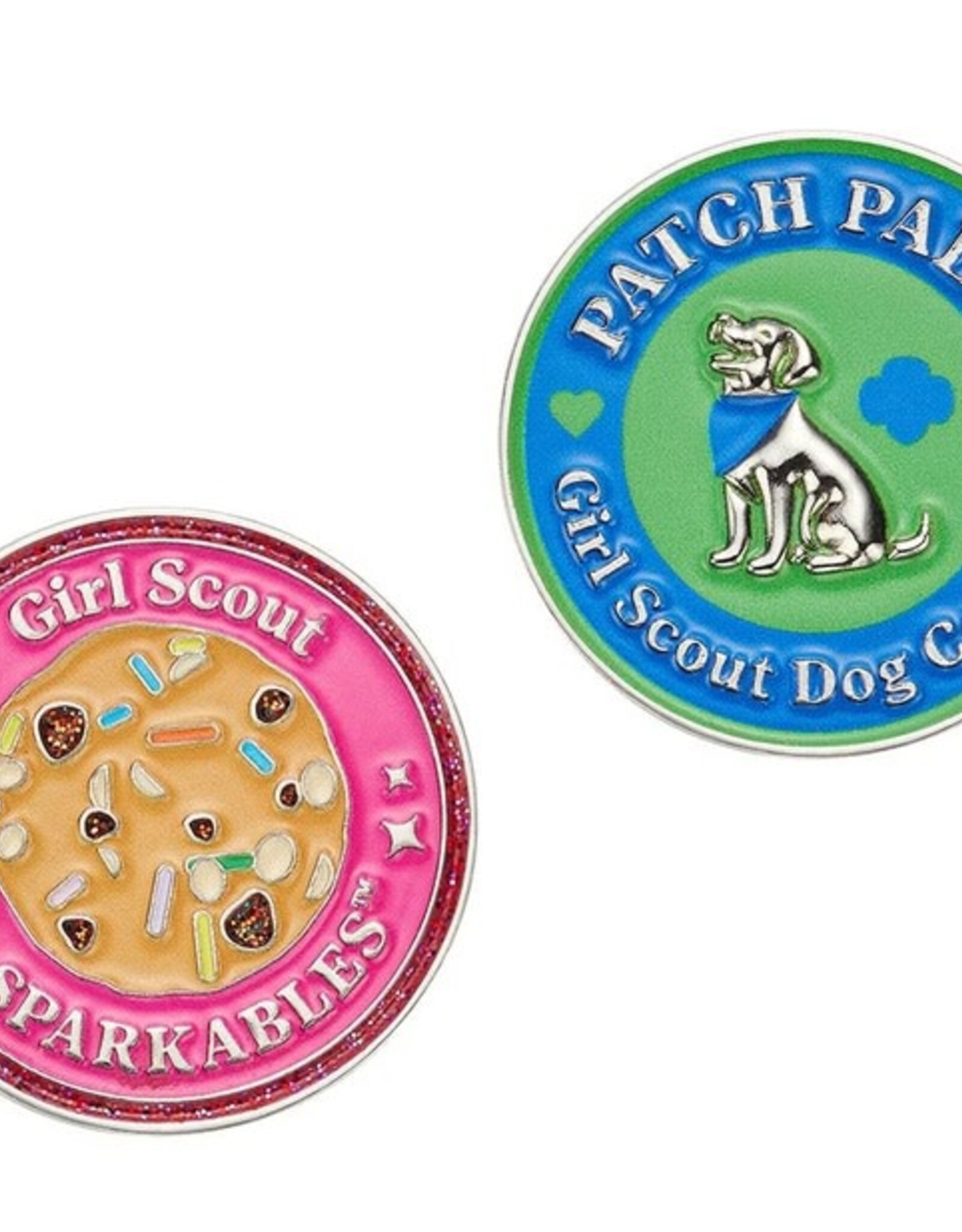 GIRL SCOUTS OF THE USA Sparkables and Patch Pals Pin Set