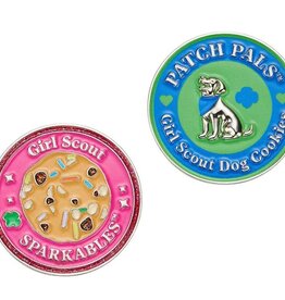 GIRL SCOUTS OF THE USA Sparkables and Patch Pals Pin Set