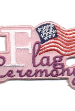 Advantage Emblem & Screen Prnt Flag Ceremony Pink Fun Patch