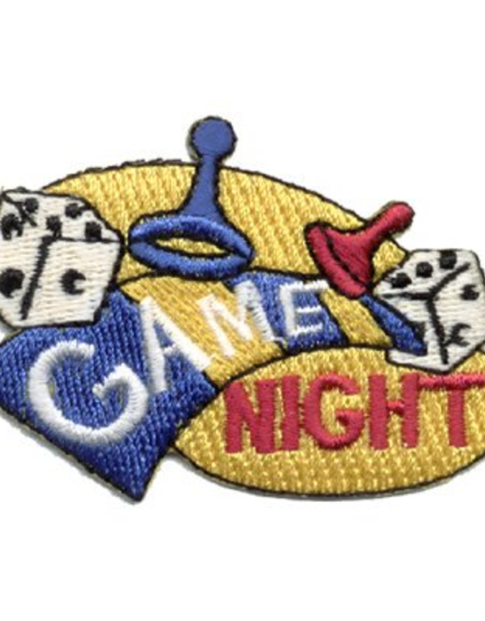 Advantage Emblem & Screen Prnt *Game Night Dice Fun Patch