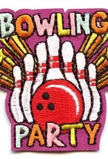 Advantage Emblem & Screen Prnt *Bowling Party Fun Patch w/red ball