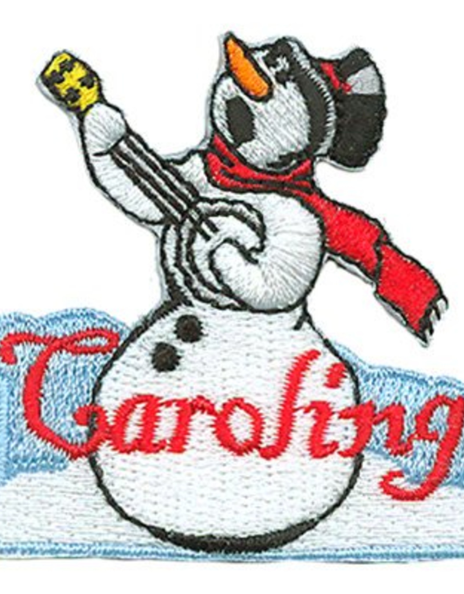 Advantage Emblem & Screen Prnt Caroling Snowman Fun Patch