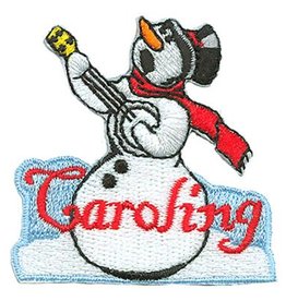 Advantage Emblem & Screen Prnt Caroling Snowman Fun Patch