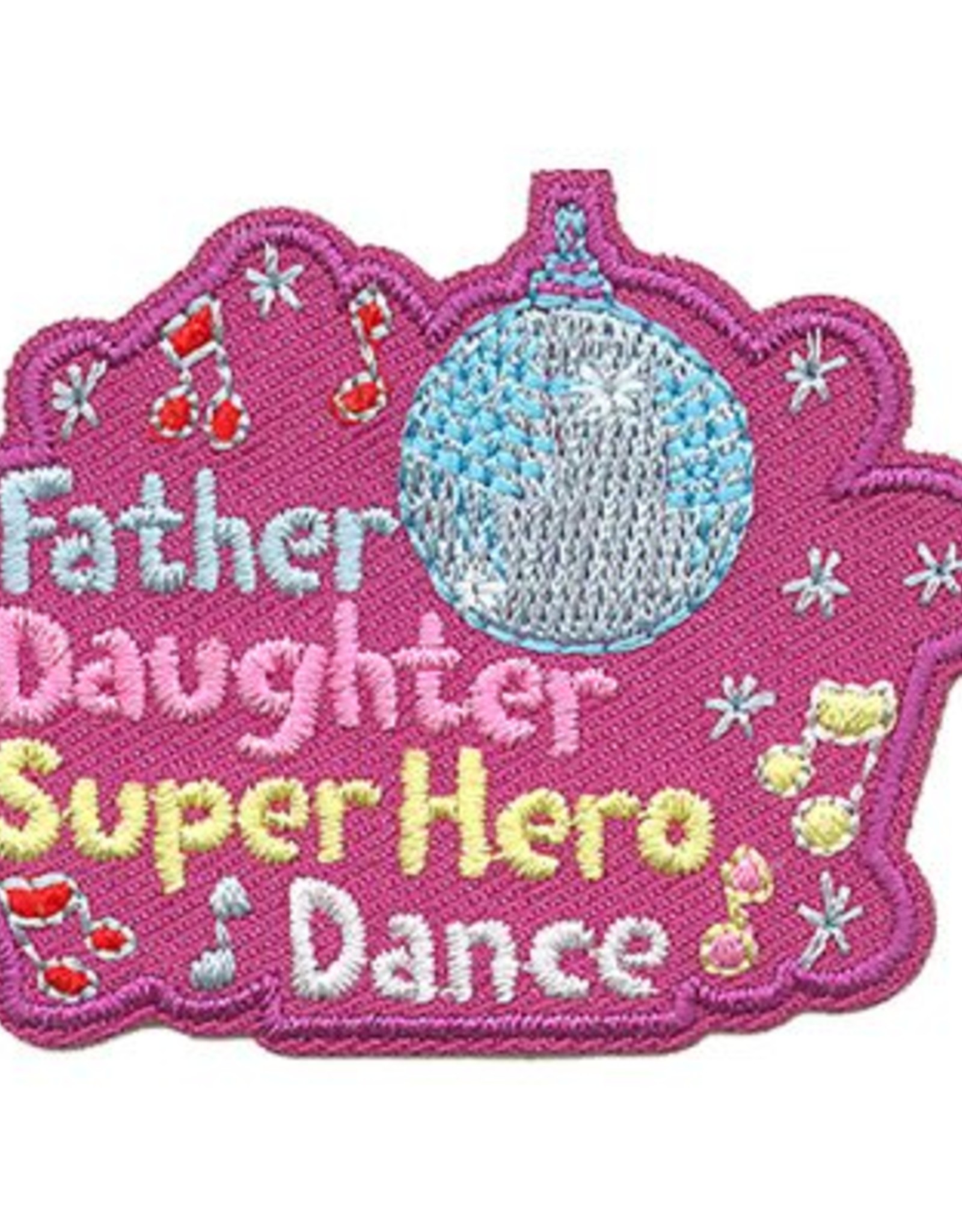 Advantage Emblem & Screen Prnt *Father Daughter Super Hero Dance Fun Patch