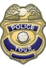 Advantage Emblem & Screen Prnt Police Tour Badge Fun Patch