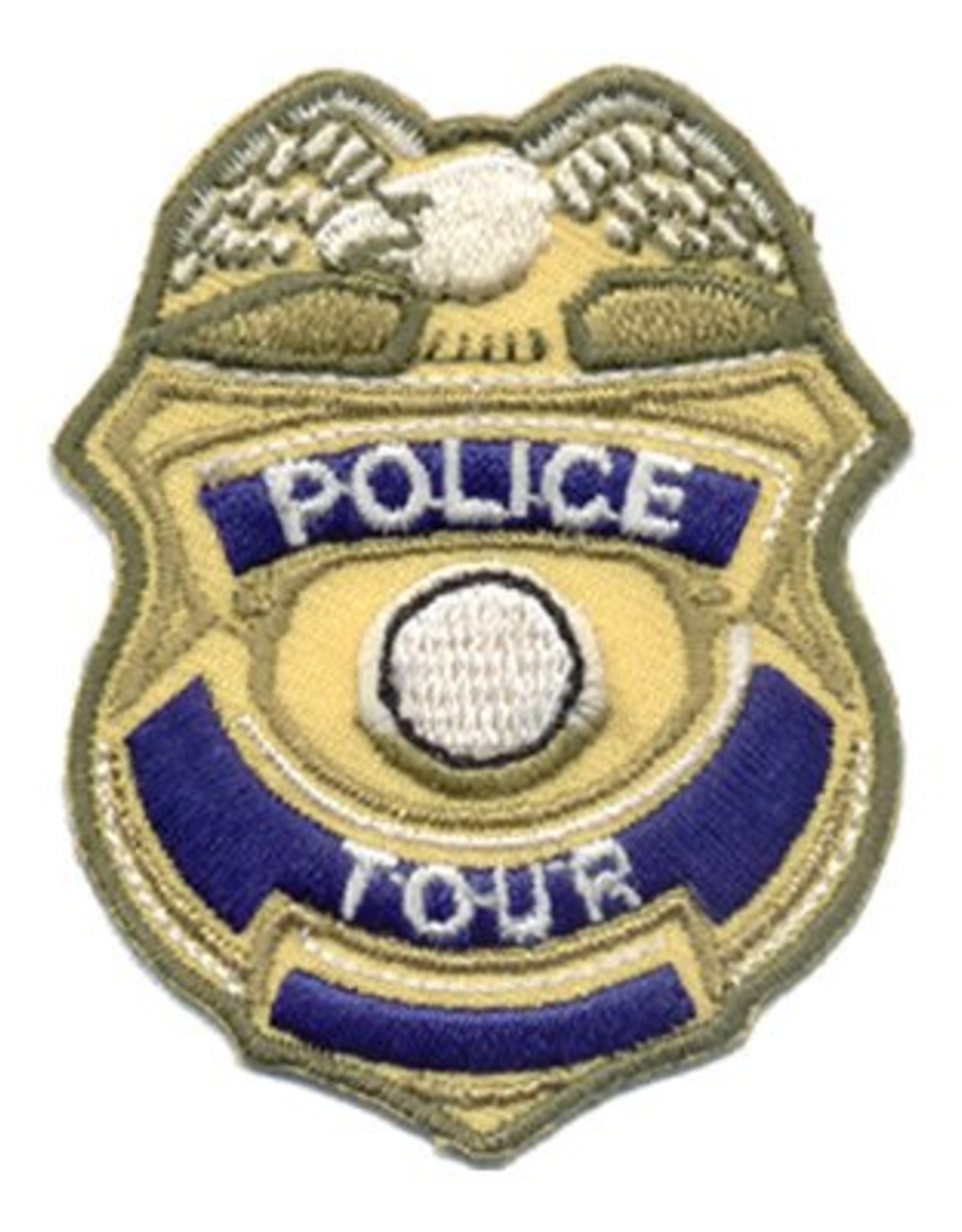 Advantage Emblem & Screen Prnt Police Tour Badge Fun Patch