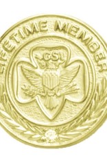 GIRL SCOUTS OF THE USA Lifetime Membership Pin Traditional