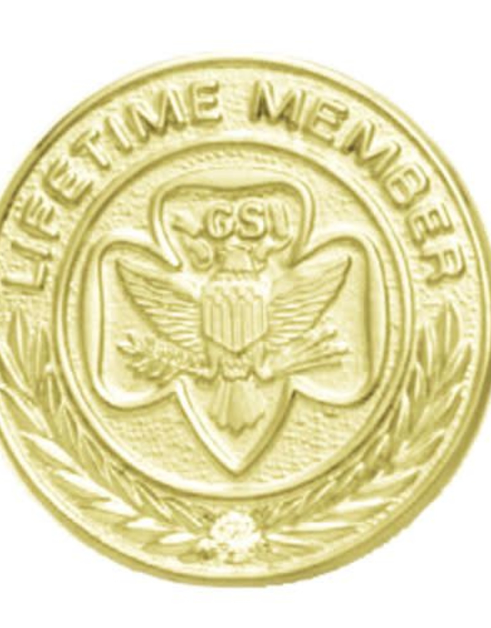 GIRL SCOUTS OF THE USA Lifetime Membership Pin Traditional