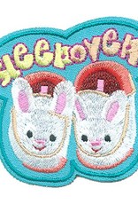 Advantage Emblem & Screen Prnt *Sleep Over Bunny Slippers Fun Patch