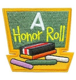 Advantage Emblem & Screen Prnt *Honor Roll Chalk Board Fun Patch