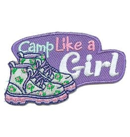 Advantage Emblem & Screen Prnt *Camp Like a Girl Boots Fun Patch