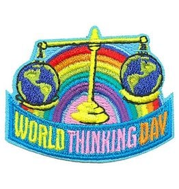 Advantage Emblem & Screen Prnt *World Thinking Day Rainbow Scales Fun Patch