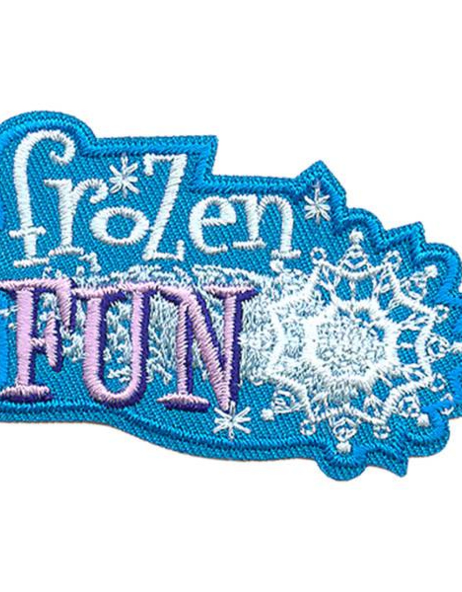 Advantage Emblem & Screen Prnt *Frozen Fun Snowflake Fun Patch