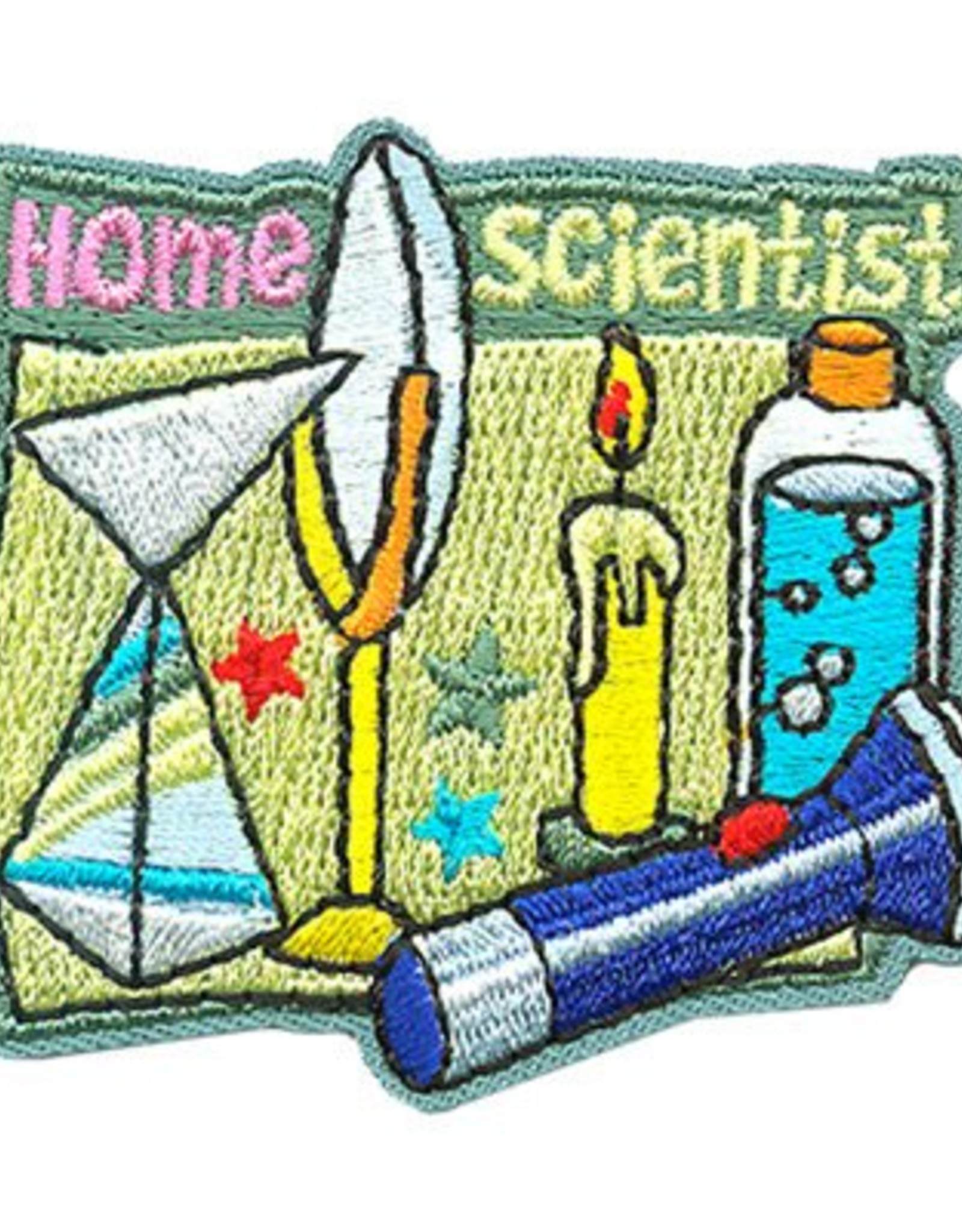 Advantage Emblem & Screen Prnt *Home Scientist Candle Prism Fun Patch