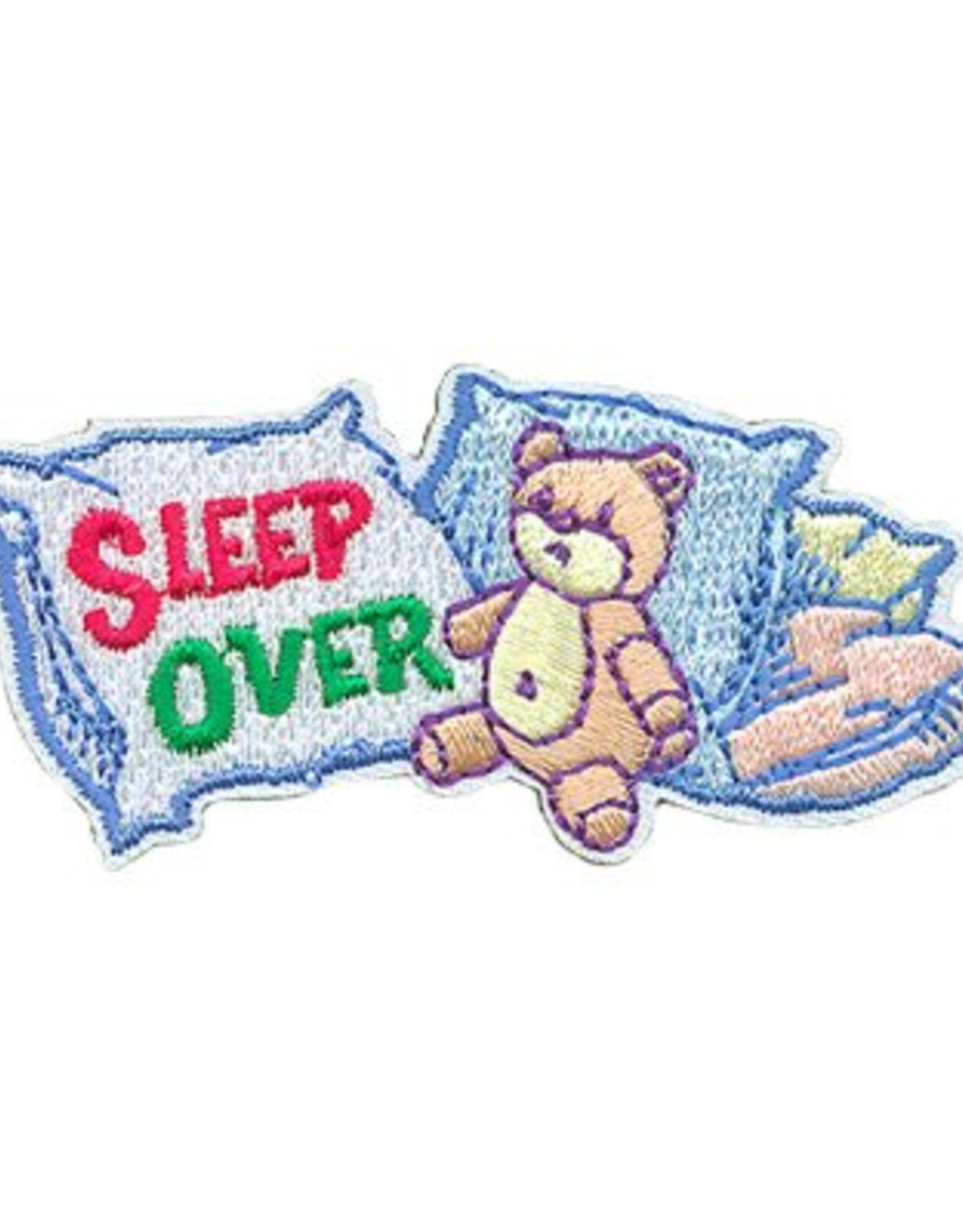 Advantage Emblem & Screen Prnt Sleep Over Teddy Bed Fun Patch