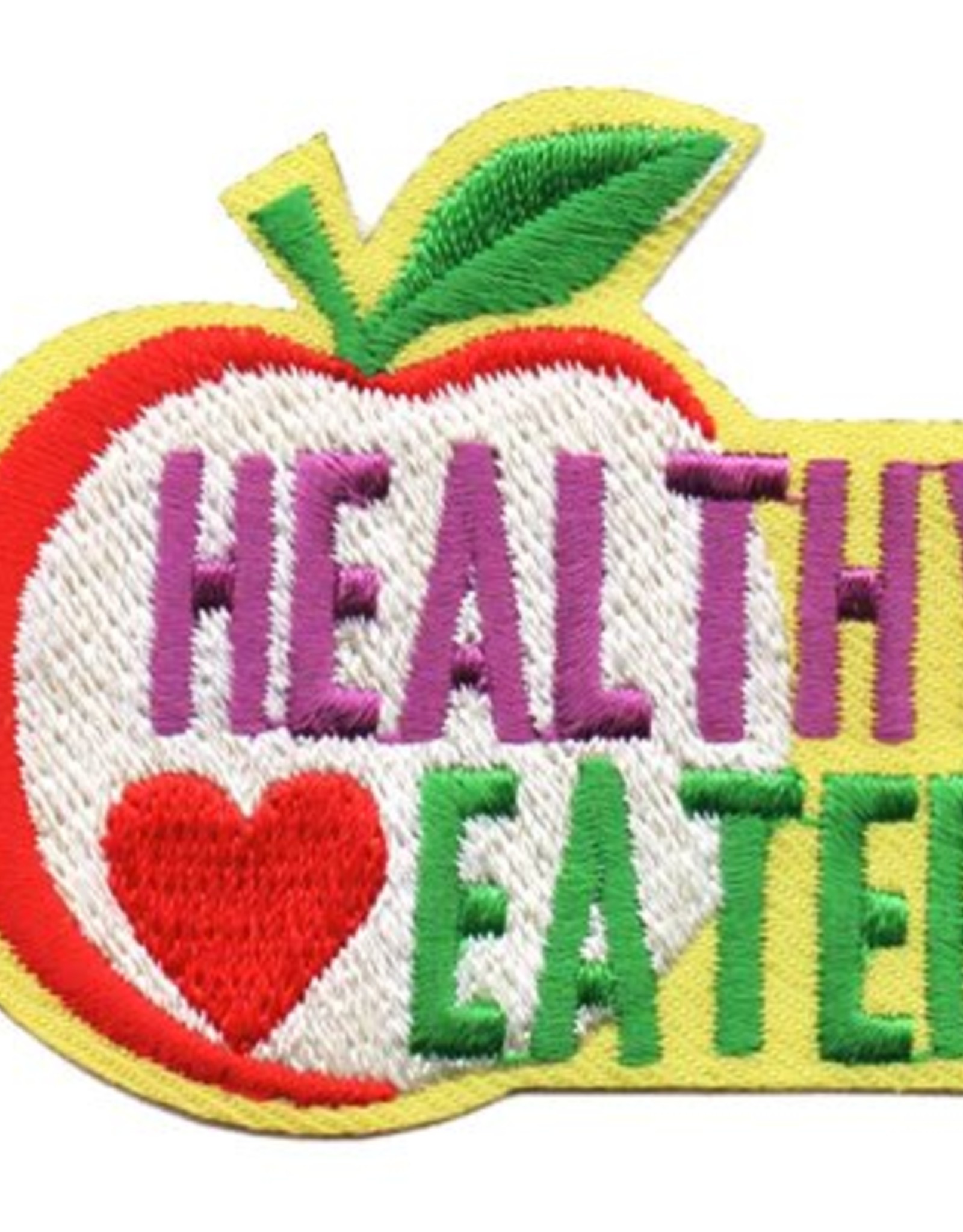 Advantage Emblem & Screen Prnt *Healthy Eater Apple Fun Patch