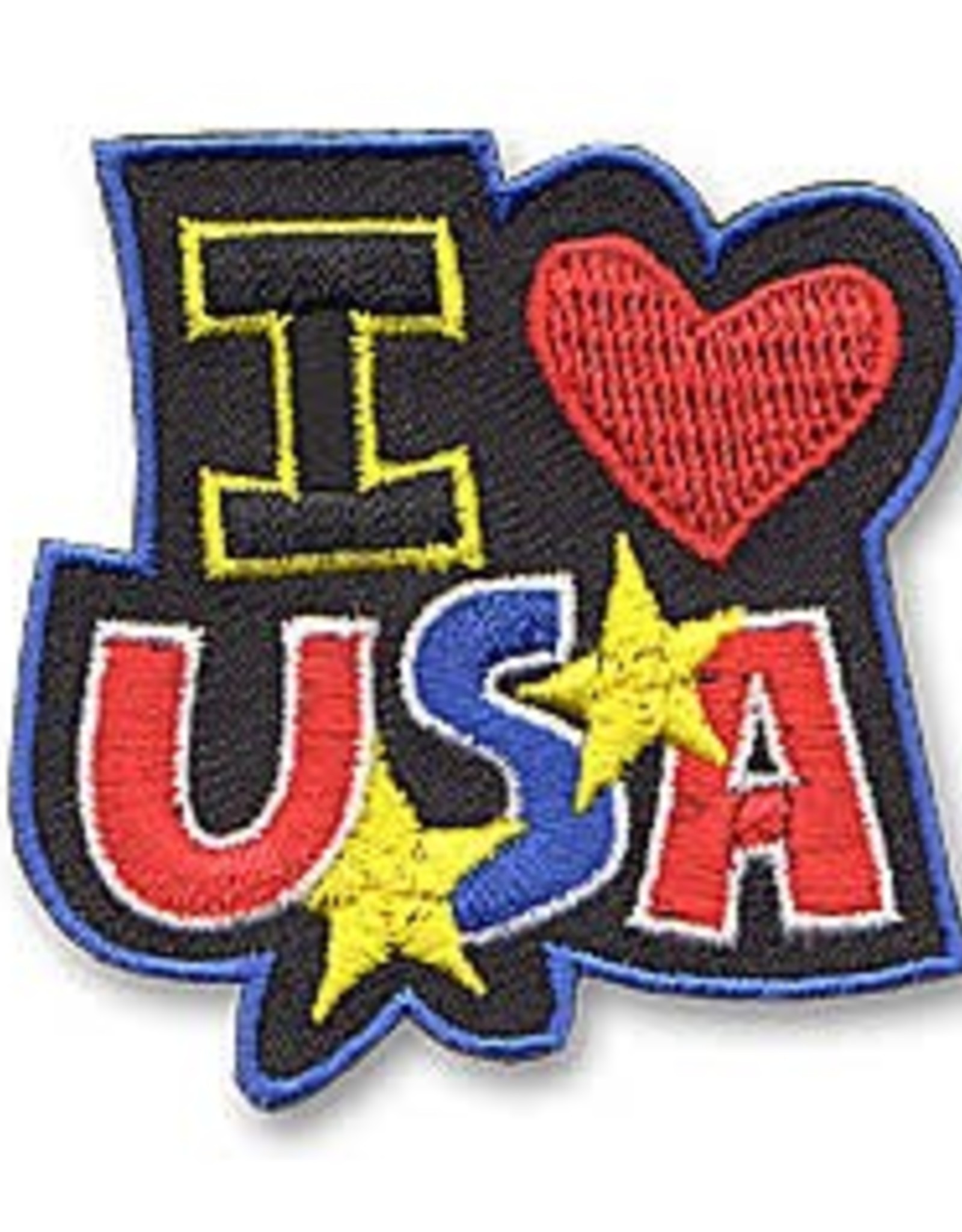 snappylogos I Heart USA Fun Patch