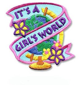 snappylogos It's a Girl's World Fun Patch (4716)