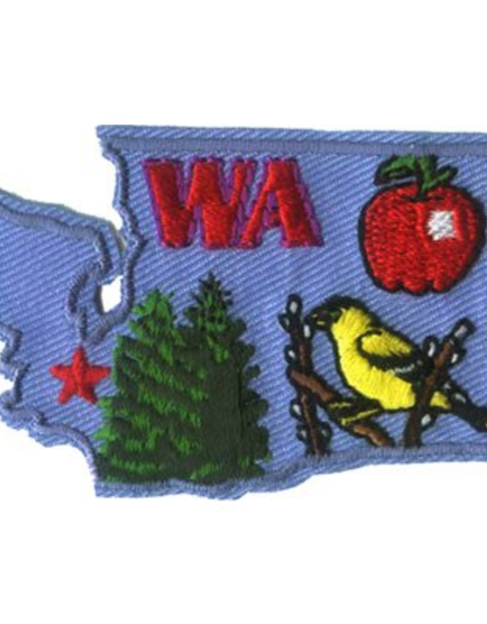 Advantage Emblem & Screen Prnt *State of Washington Fun Patch