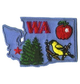 Advantage Emblem & Screen Prnt *State of Washington Fun Patch