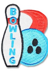 snappylogos Bowling Pin & Bowling Ball Fun Patch (5868)