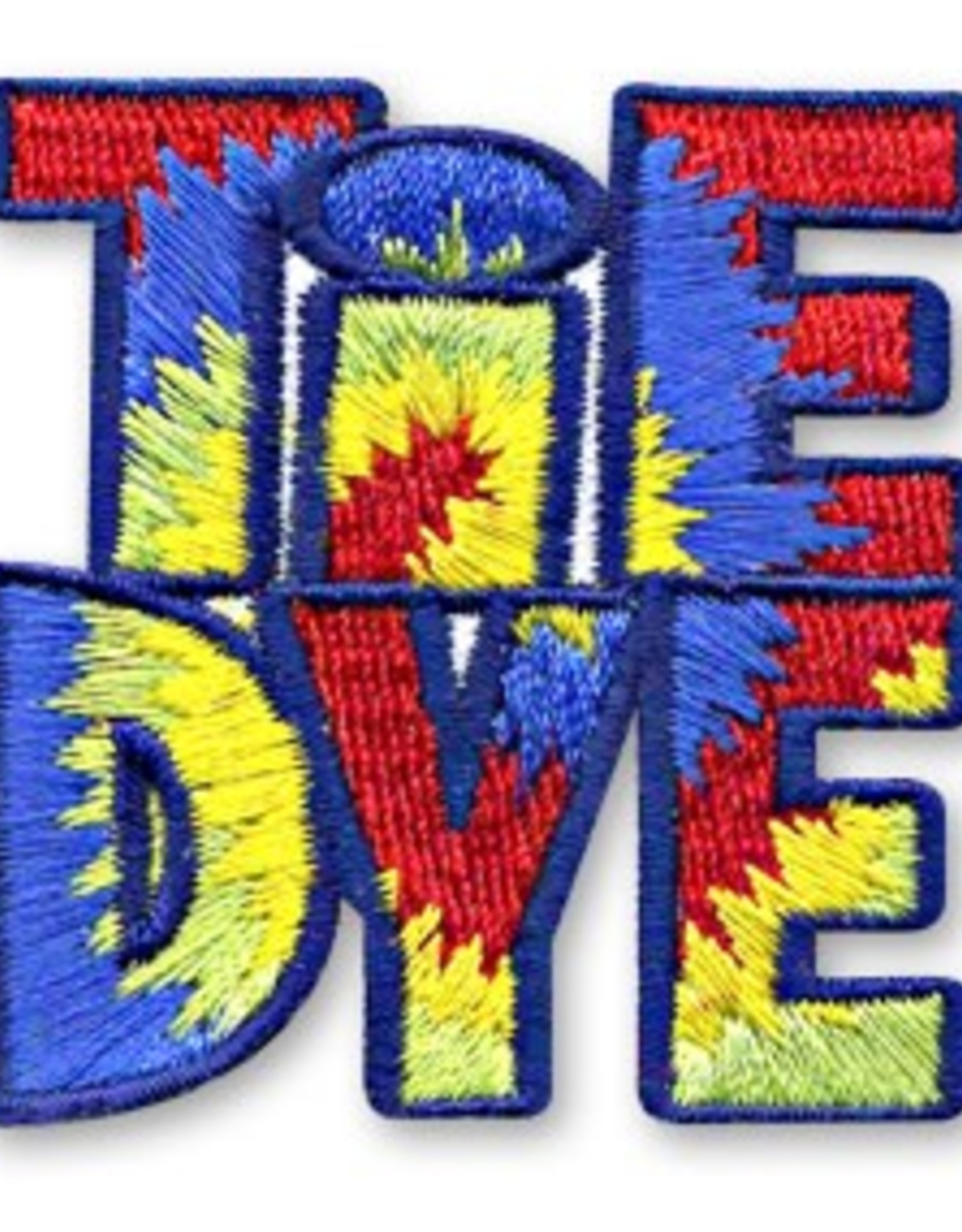 snappylogos Tie Dye Letters Fun Patch (3764)