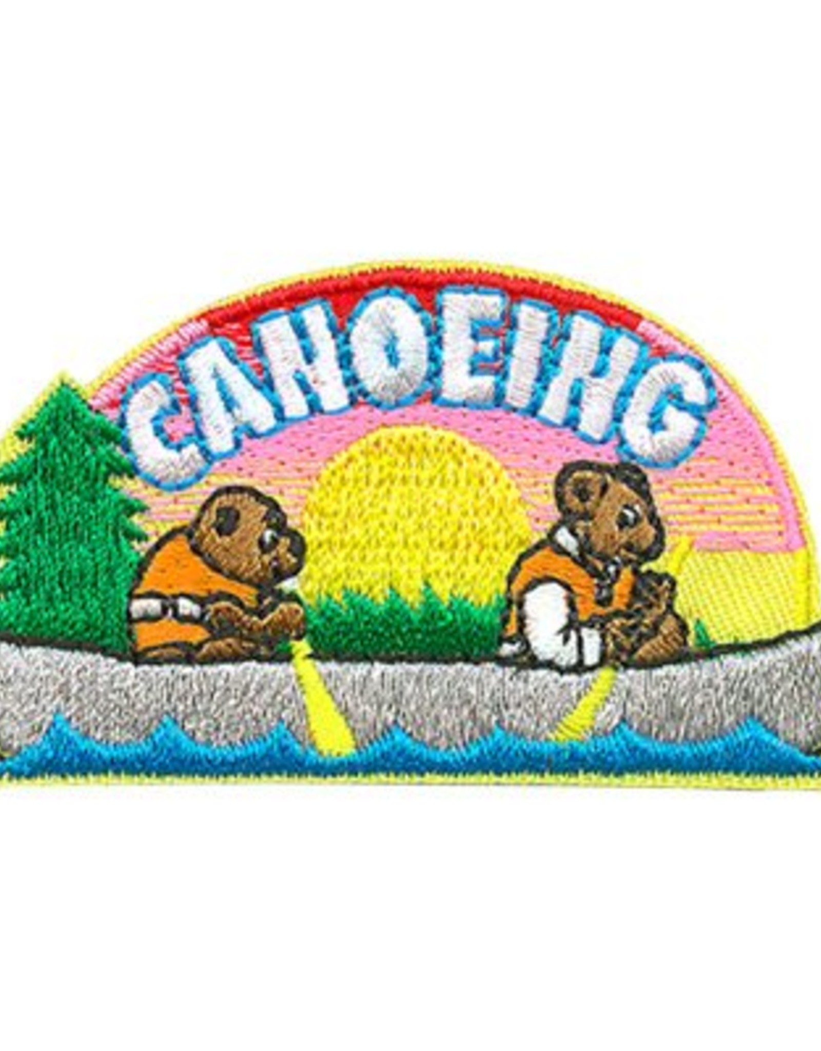 Advantage Emblem & Screen Prnt Canoeing Bears Fun Patch