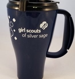 Silver Sage 16 oz. Navy Seafarer Plastic Coffee Mug