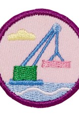GIRL SCOUTS OF THE USA Junior Mechanical Engineering: Crane Badge