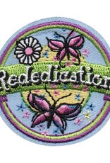 *Rededication Butterflies Banner Fun Patch